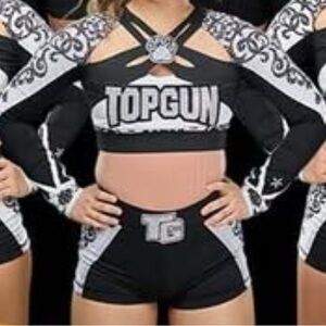 Women's Black and White Crop Top